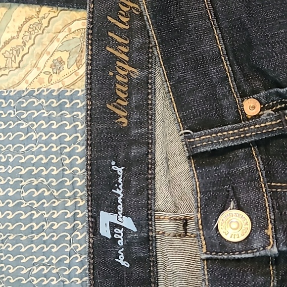 7 for All Mankind Dark Wash Jeans - Picture 2 of 6